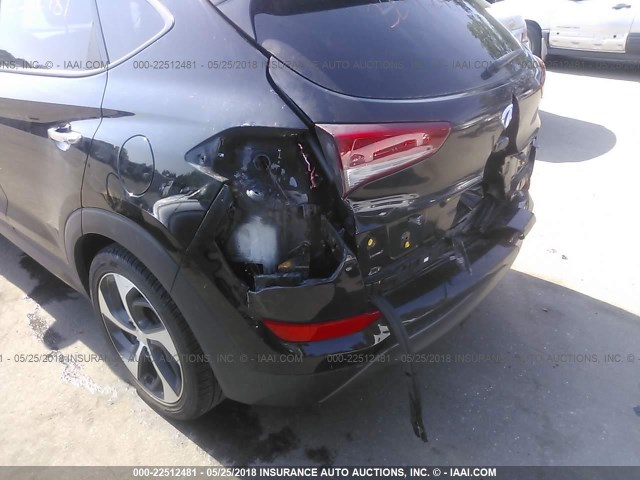 KM8J3CA20GU053891 - 2016 HYUNDAI TUCSON LIMITED/SPORT AND ECO/SE BLACK photo 6