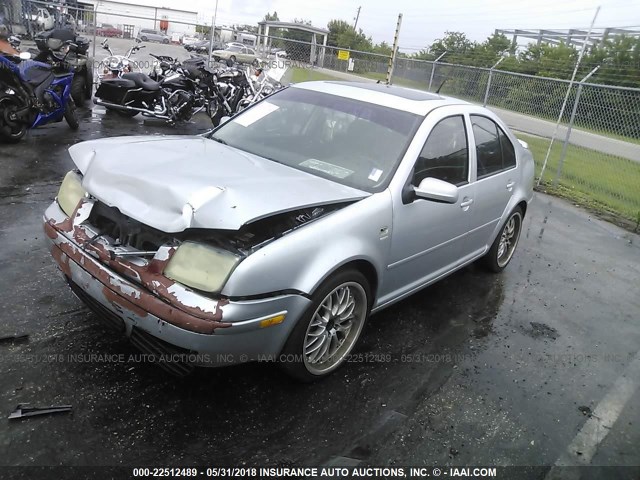 3VWPE69M43M196905 - 2003 VOLKSWAGEN JETTA WOLFSBURG SILVER photo 2