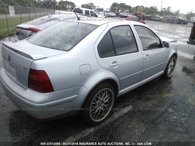 3VWPE69M43M196905 - 2003 VOLKSWAGEN JETTA WOLFSBURG 银色 照片 4