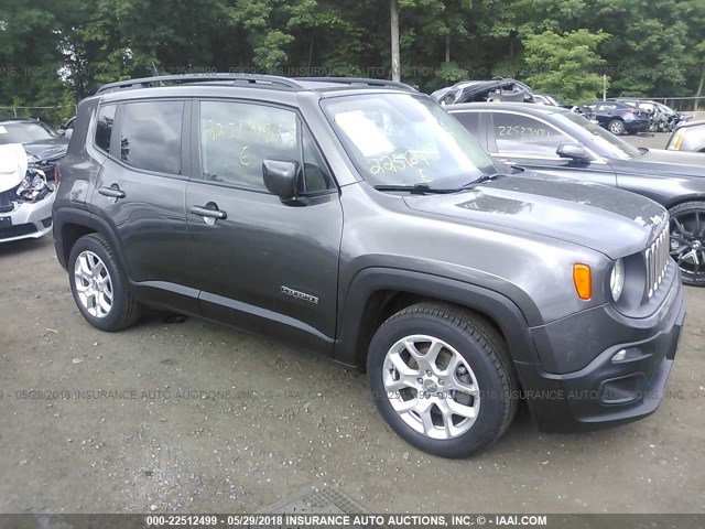 ZACCJABT6GPC54744 - 2016 JEEP RENEGADE LATITUDE GRAY photo 1