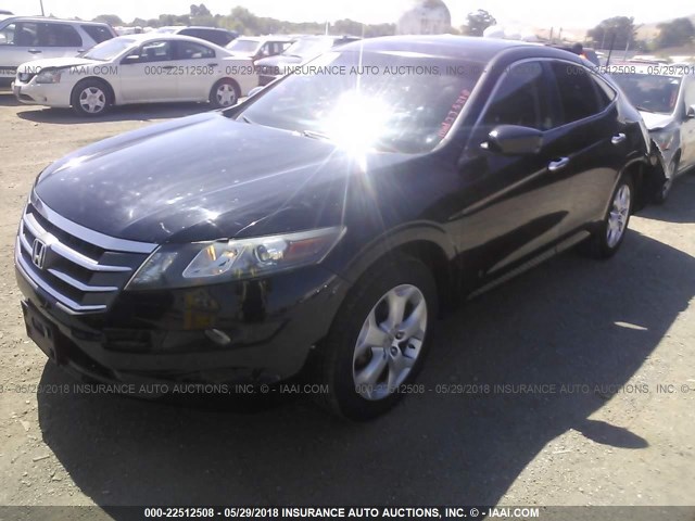 5J6TF1H50AL002746 - 2010 HONDA ACCORD CROSSTOUR EXL BLACK photo 2