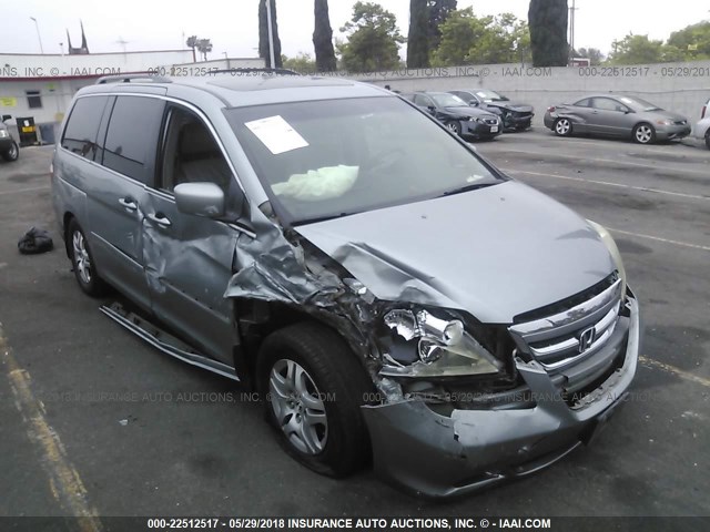 5FNRL38746B093214 - 2006 HONDA ODYSSEY EXL SILVER photo 1