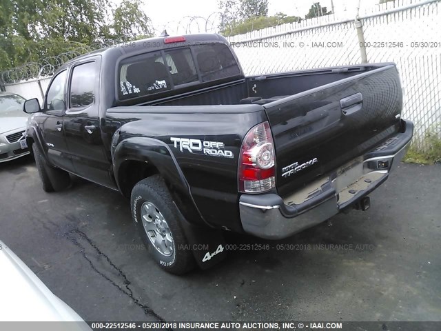 5TFLU4EN7EX109373 - 2014 TOYOTA TACOMA DOUBLE CAB BLACK photo 3