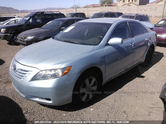 4T1BE46K47U537835 - 2007 TOYOTA CAMRY NEW GENERAT CE/LE/XLE/SE BLUE photo 2