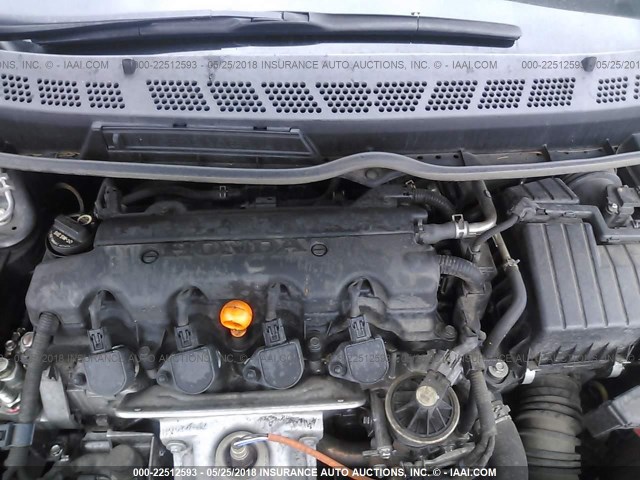 2HGFA169X9H351382 - 2009 HONDA CIVIC EXL ნაცრისფერი ფოტო 10