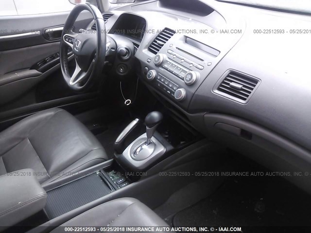 2HGFA169X9H351382 - 2009 HONDA CIVIC EXL ნაცრისფერი ფოტო 5