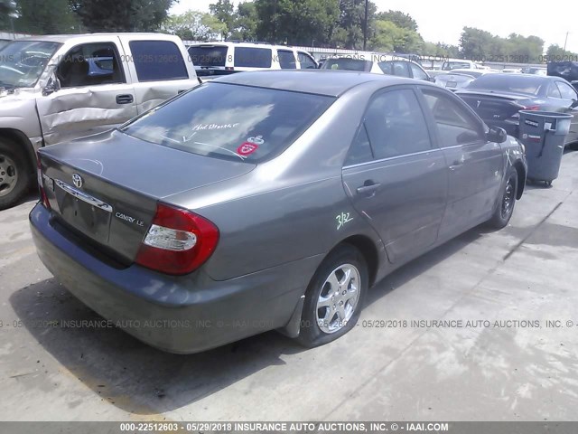 4T1BE32K03U774557 - 2003 TOYOTA CAMRY LE/XLE/SE ნაცრისფერი ფოტო 4