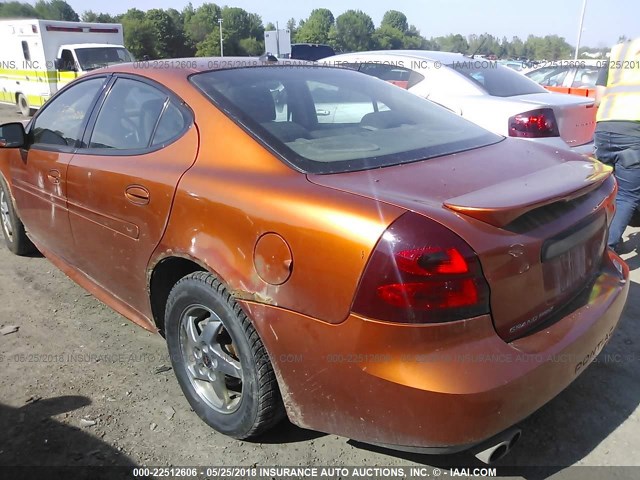 2G2WS522641137376 - 2004 PONTIAC GRAND PRIX GT2 ORANGE photo 3