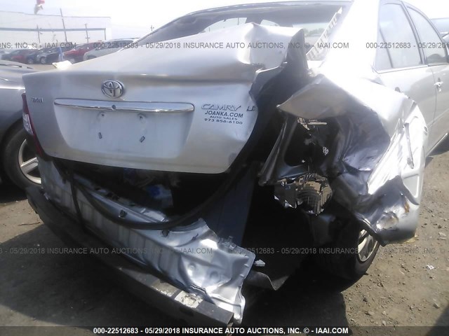 4T1BE32K03U745740 - 2003 TOYOTA CAMRY LE/XLE/SE 银色 照片 6
