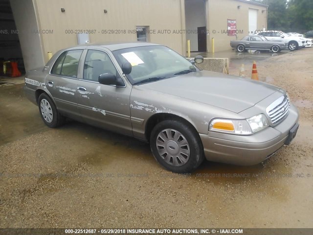 2FAHP71W27X151711 - 2007 FORD CROWN VICTORIA POLICE INTERCEPTOR BEIGE photo 1