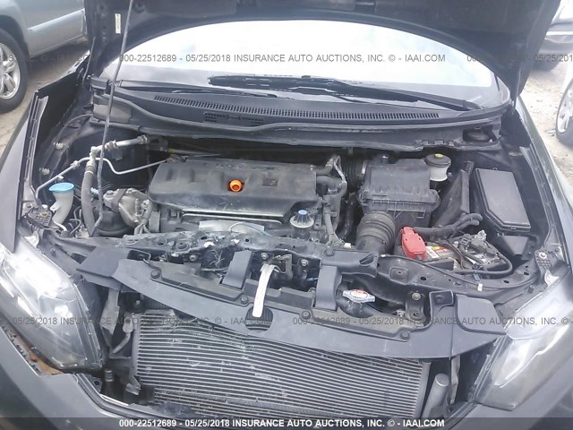 19XFB2F91CE000686 - 2012 HONDA CIVIC EXL შავი ფოტო 10