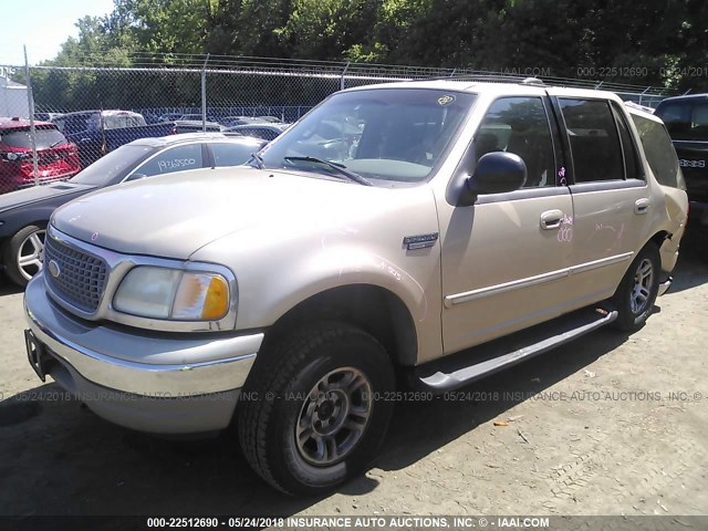 1FMPU16L3YLA75579 - 2000 FORD EXPEDITION XLT GOLD photo 2