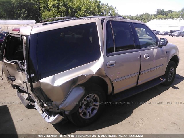 1FMPU16L3YLA75579 - 2000 FORD EXPEDITION XLT GOLD photo 4