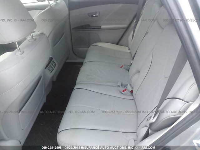 4T3BA3BB3FU075981 - 2015 TOYOTA VENZA LE/XLE SILVER photo 8