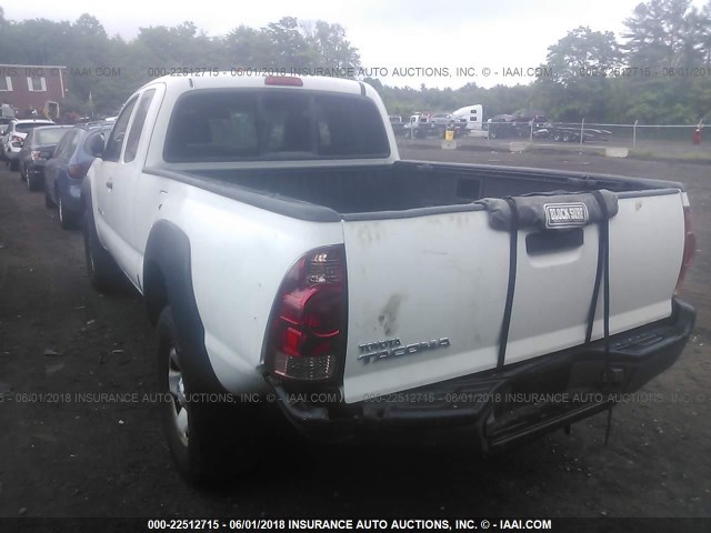 5TEUX42N97Z385520 - 2007 TOYOTA TACOMA ACCESS CAB თეთრი ფოტო 3