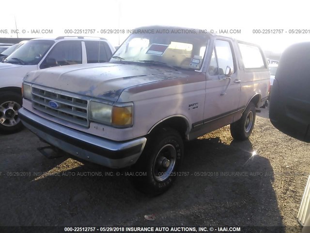 1FMEU15N3KLB35457 - 1989 FORD BRONCO U100 BEIGE photo 2