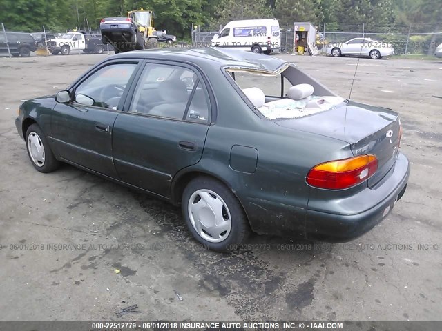 1Y1SK52841Z444509 - 2001 CHEVROLET GEO PRIZM LSI GREEN photo 3