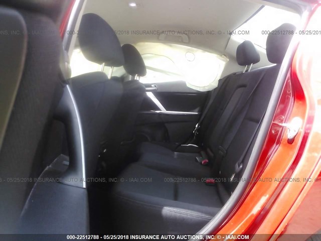 JM1BL1S63A1187348 - 2010 MAZDA 3 S RED photo 8