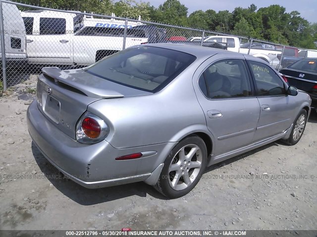 JN1DA31D03T520741 - 2003 NISSAN MAXIMA GLE/GXE/SE SILVER photo 4