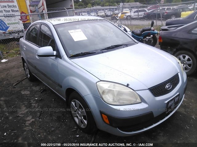 KNADE123276235536 - 2007 KIA RIO LX/SX Light Blue photo 1