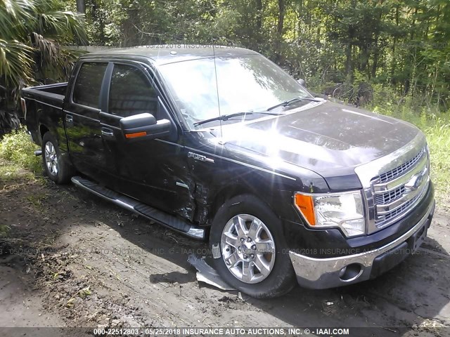 1FTFW1CT3DFC76082 - 2013 FORD F150 SUPERCREW BLACK photo 1