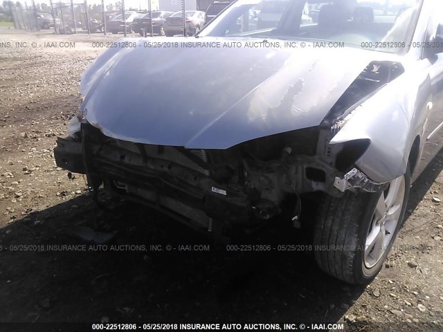 JM1BK12F061457324 - 2006 MAZDA 3 I GRAY photo 6