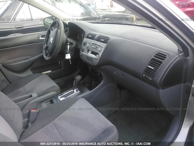 JHMES96675S007229 - 2005 HONDA CIVIC HYBRID GRAY photo 5