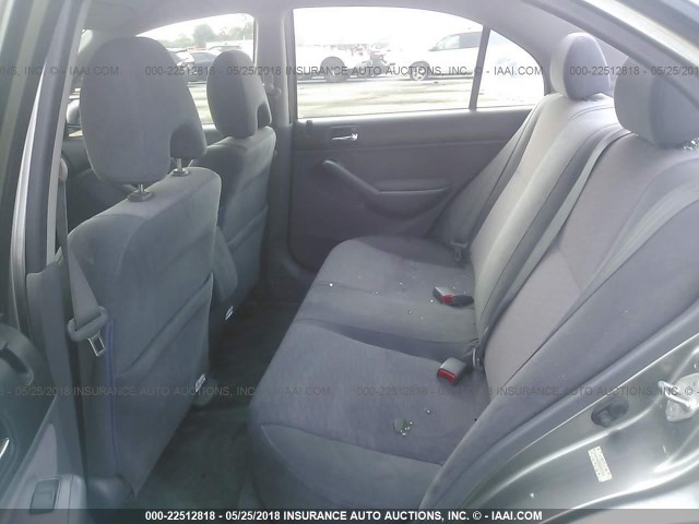 JHMES96675S007229 - 2005 HONDA CIVIC HYBRID GRAY photo 8