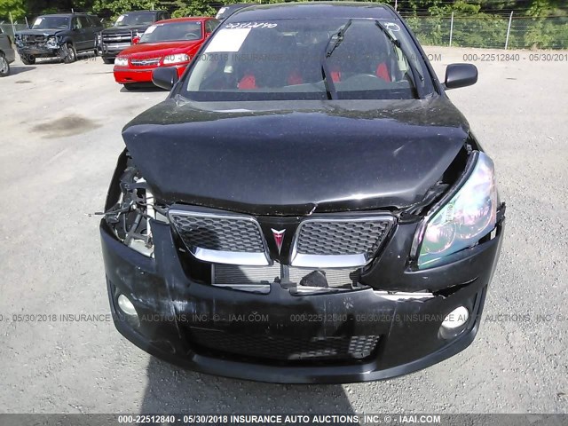 5Y2SR67029Z453004 - 2009 PONTIAC VIBE GT BLACK photo 6