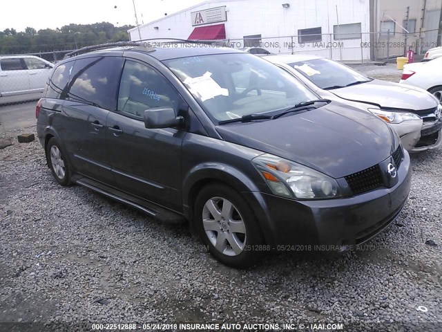 5N1BV28U95N115246 - 2005 NISSAN QUEST S/SE/SL GRAY photo 1