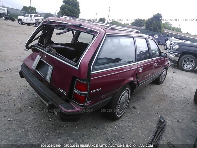 1G4AG85N2P6425645 - 1993 BUICK CENTURY SPECIAL MAROON photo 4