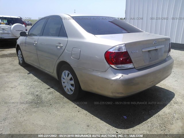 4T1BE32K05U092958 - 2005 TOYOTA CAMRY LE/XLE/SE Bej foto 3