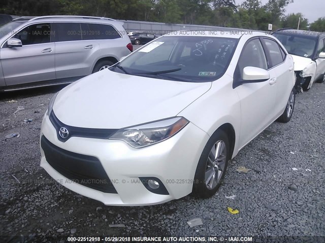 5YFBPRHE1EP143528 - 2014 TOYOTA COROLLA ECO/ECO PLUS/ECO PREMIUM WHITE photo 2