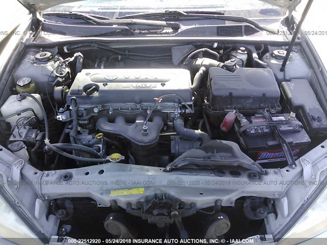 4T1BE32K03U727660 - 2003 TOYOTA CAMRY LE/XLE/SE ვერცხლისფერი ფოტო 10