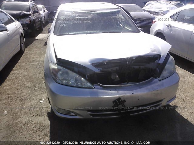 4T1BE32K03U727660 - 2003 TOYOTA CAMRY LE/XLE/SE ვერცხლისფერი ფოტო 6