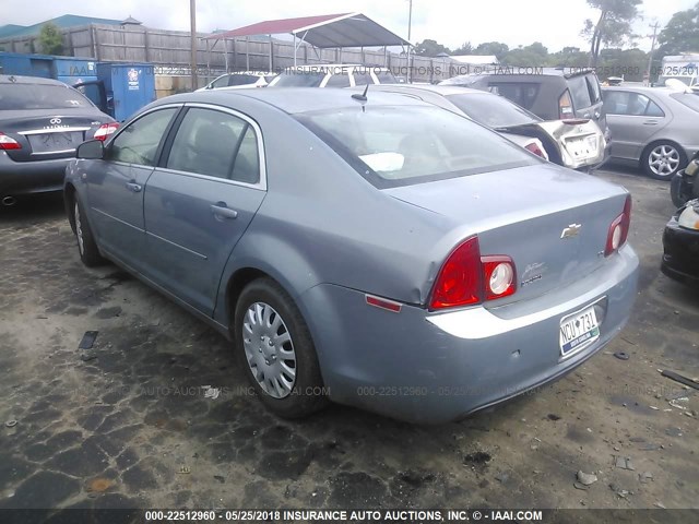 1G1ZG57B384300099 - 2008 CHEVROLET MALIBU LS 蓝色 照片 3