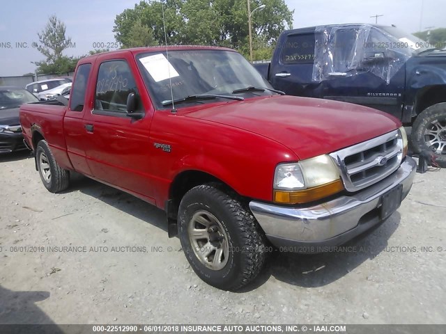 1FTYR14VXXTA04344 - 1999 FORD RANGER SUPER CAB RED photo 1