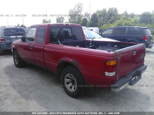 1FTYR14VXXTA04344 - 1999 FORD RANGER SUPER CAB RED photo 3