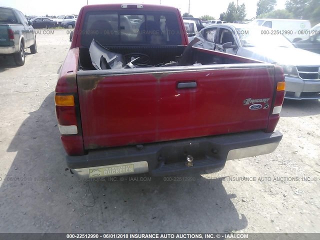 1FTYR14VXXTA04344 - 1999 FORD RANGER SUPER CAB RED photo 6