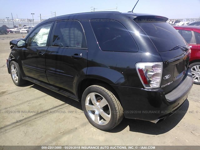 2CNDL537886041117 - 2008 CHEVROLET EQUINOX SPORT BLACK photo 3