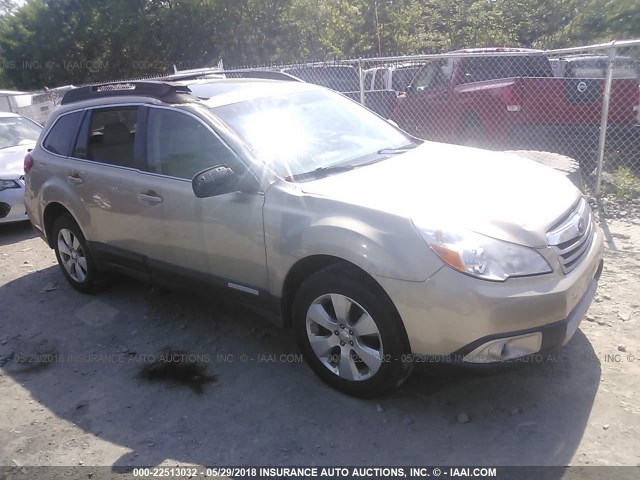 4S4BRBKC1A3356552 - 2010 SUBARU OUTBACK 2.5I LIMITED GOLD photo 1