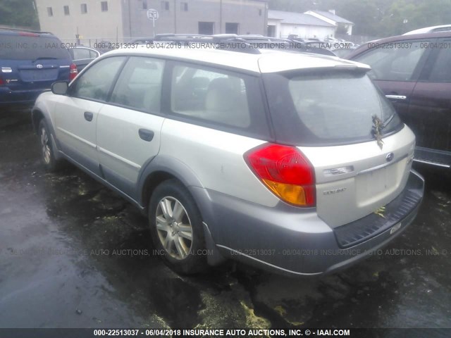 4S4BP61C257343483 - 2005 SUBARU LEGACY OUTBACK 2.5I BROWN photo 3