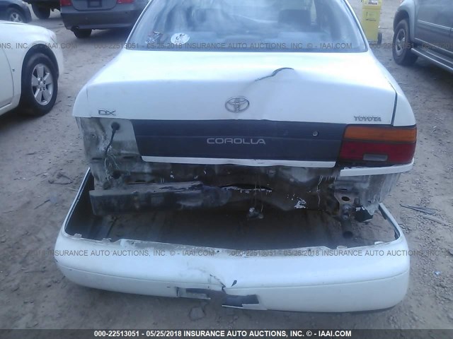 1NXAE09B5SZ226603 - 1995 TOYOTA COROLLA LE/DX 白色 照片 6