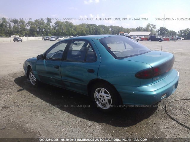 1G2JB5242V7538469 - 1997 PONTIAC SUNFIRE SE Light Blue photo 3