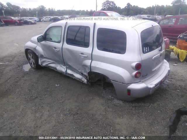 3GNCA13B79S628258 - 2009 CHEVROLET HHR LS SILVER photo 3