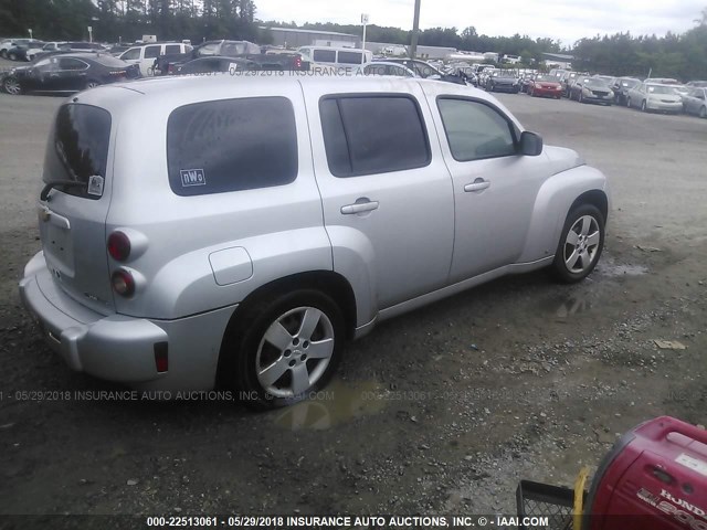 3GNCA13B79S628258 - 2009 CHEVROLET HHR LS ვერცხლისფერი ფოტო 4