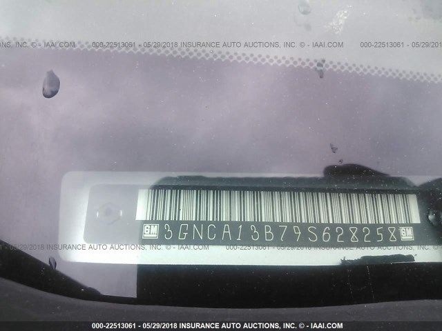 3GNCA13B79S628258 - 2009 CHEVROLET HHR LS ვერცხლისფერი ფოტო 9