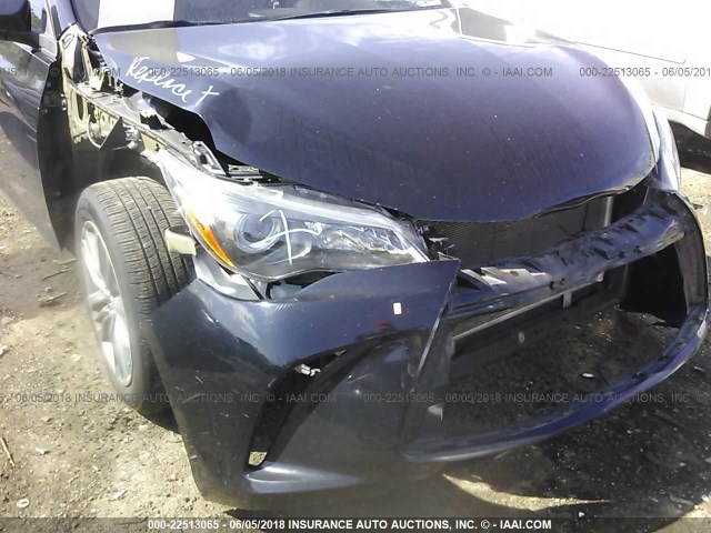 4T1BF1FK1FU063238 - 2015 TOYOTA CAMRY LE/XLE/SE/XSE BLACK photo 6