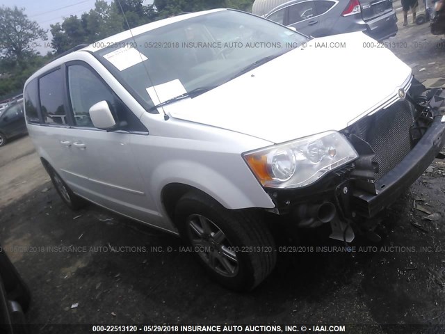 2A8HR54P08R619236 - 2008 CHRYSLER TOWN & COUNTRY TOURING WHITE photo 1
