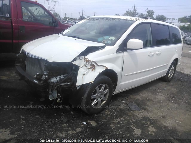 2A8HR54P08R619236 - 2008 CHRYSLER TOWN & COUNTRY TOURING WHITE photo 2